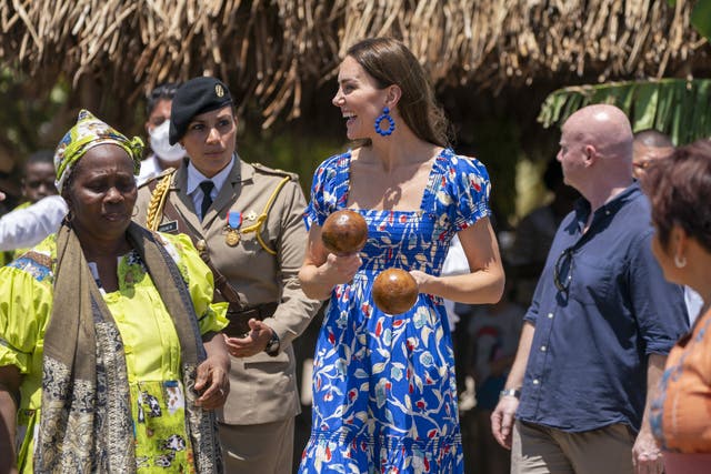 The Duchess of Cambridge in Belize (Jane Barlow/PA)