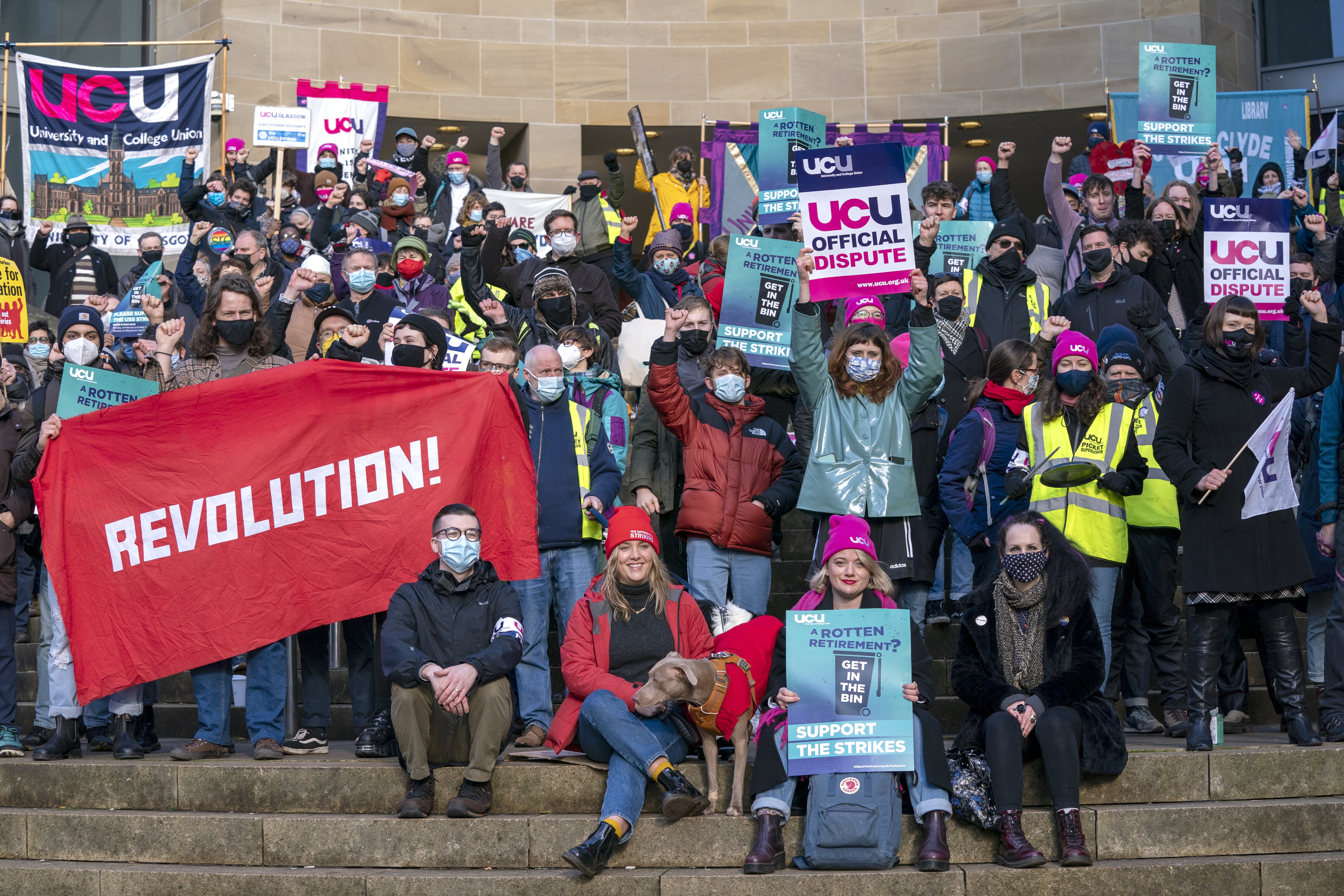 University staff stage five-day strike in pay and pensions dispute ...