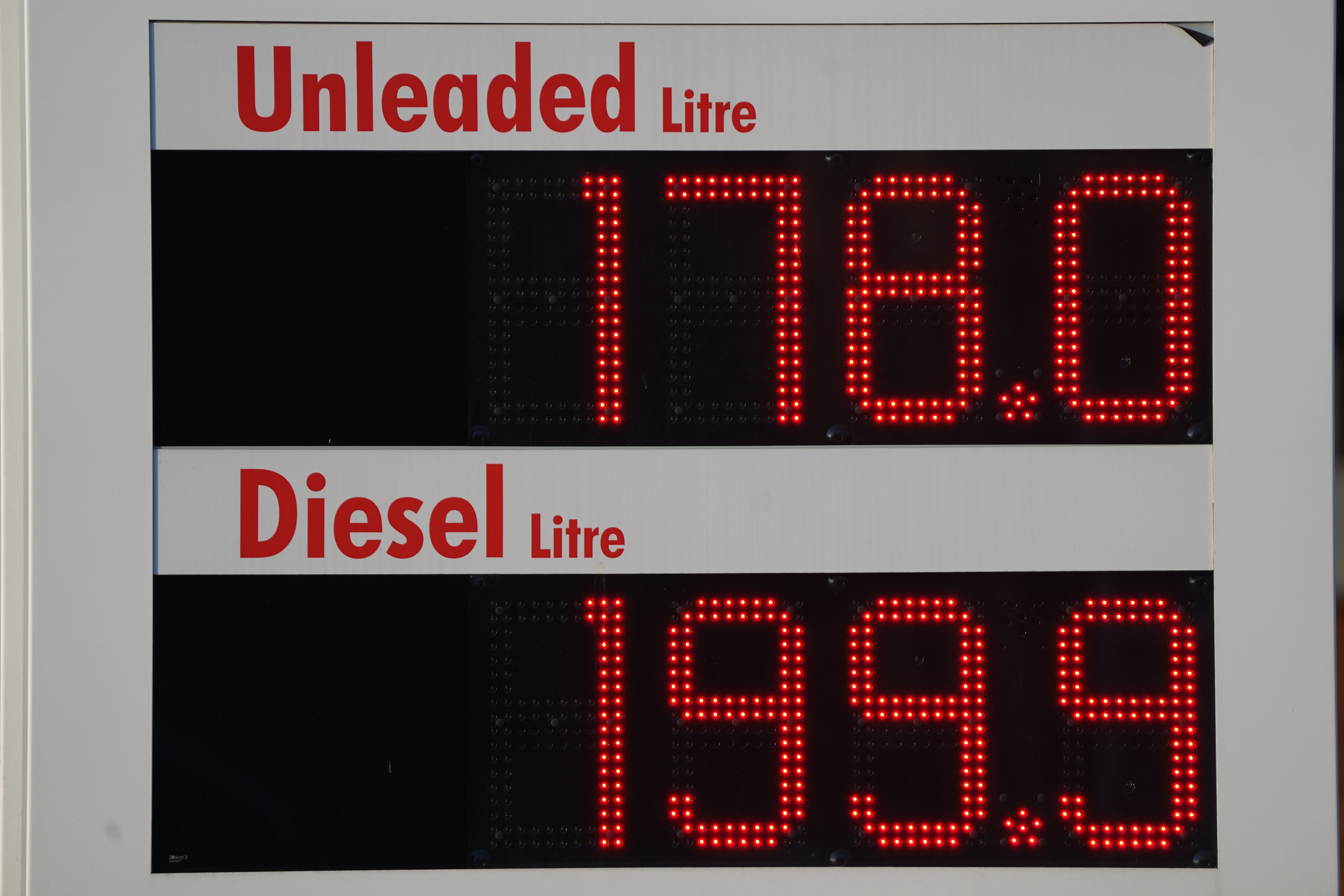 Fuel prices have rocketed in recent weeks (Joe Giddens/PA)