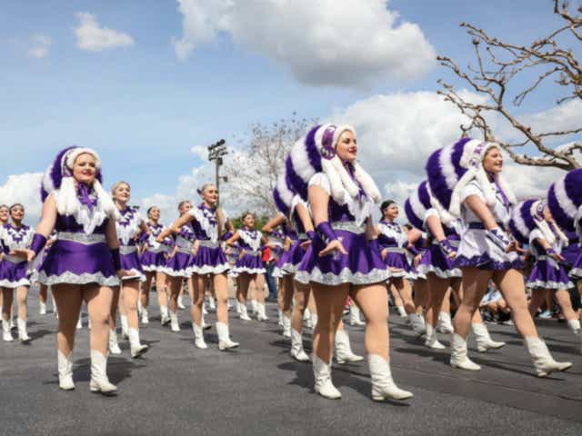 <p>Performance by 50-member all-girls squad from Texas school criticised for being racist and promoting stereotypes </p>