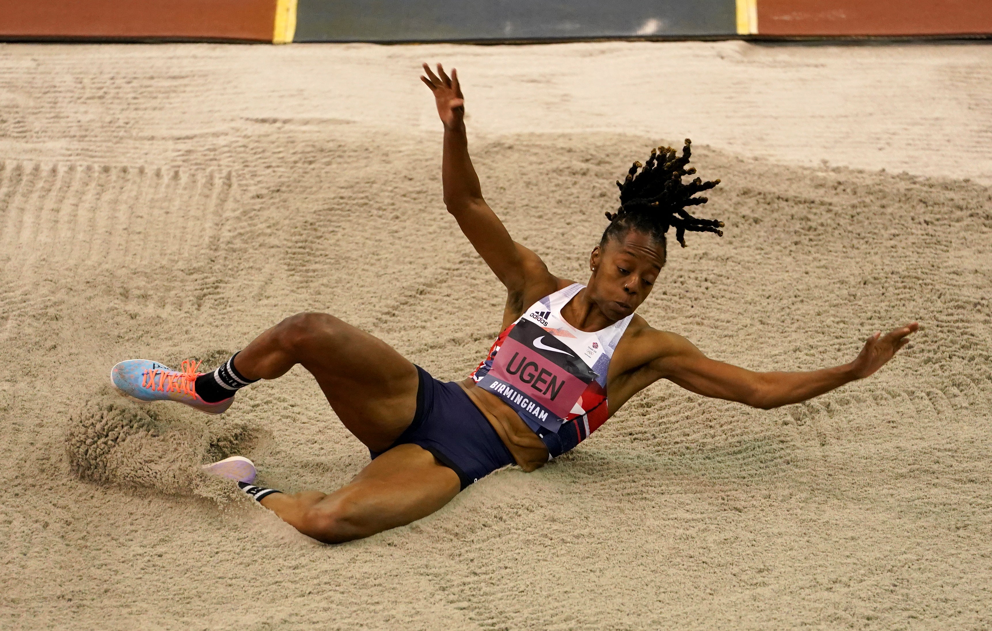 Lorraine Ugen won long jump bronze at the World Indoor Championships in Belgrade (Martin Rickett/PA)