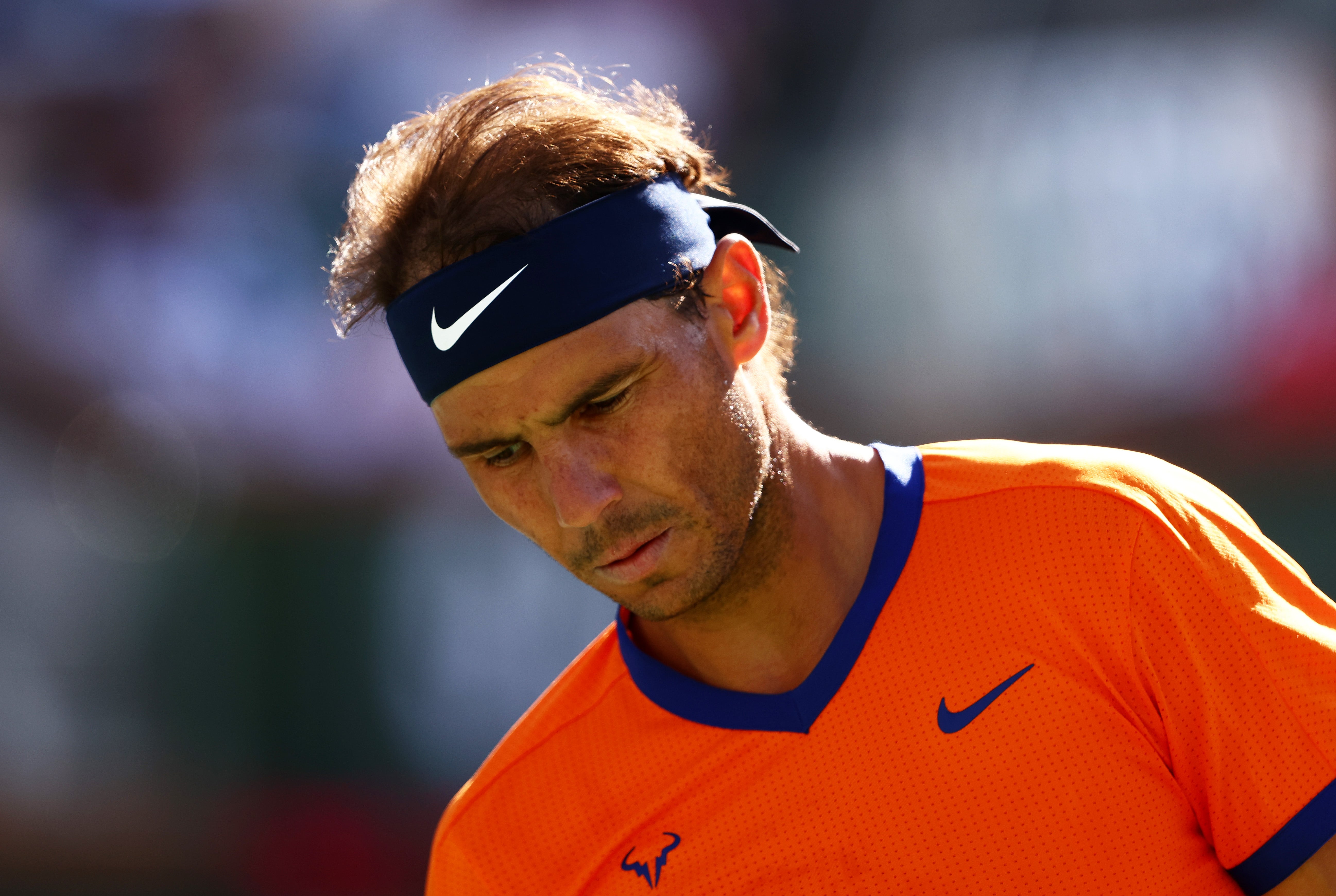 Rafael Nadal struggled with breathing difficulties in the Indian Wells final