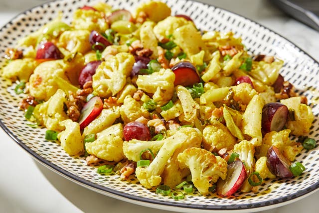 <p>A plant-based, lightened-up take on a curried chicken salad</p>