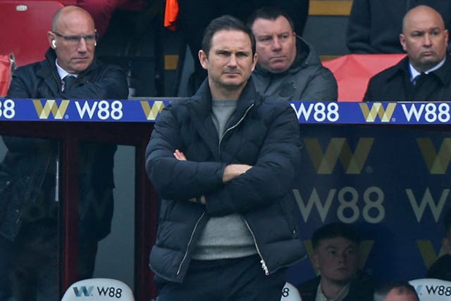 <p>Frank Lampard’s Everton were beaten 4-0 by Crystal Palace in their FA Cup quarter-final </p>