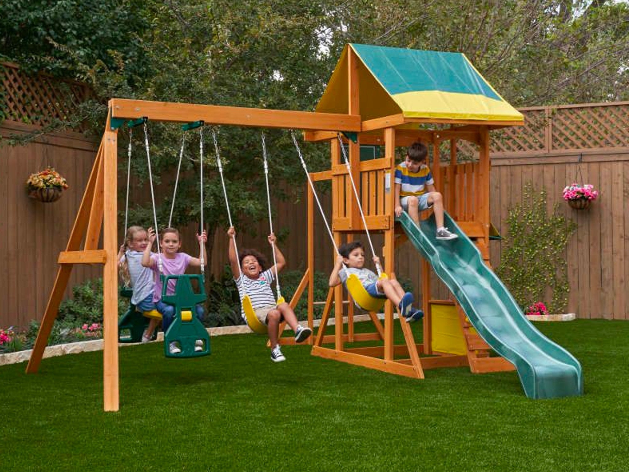 Climbing Ladder Fitness Toy Exercise Equipment Swingset Accessories Outdoor Climbing Rope Tree Swing Round Ball Children Game Play Set Play Grounds for Yards for Kids 