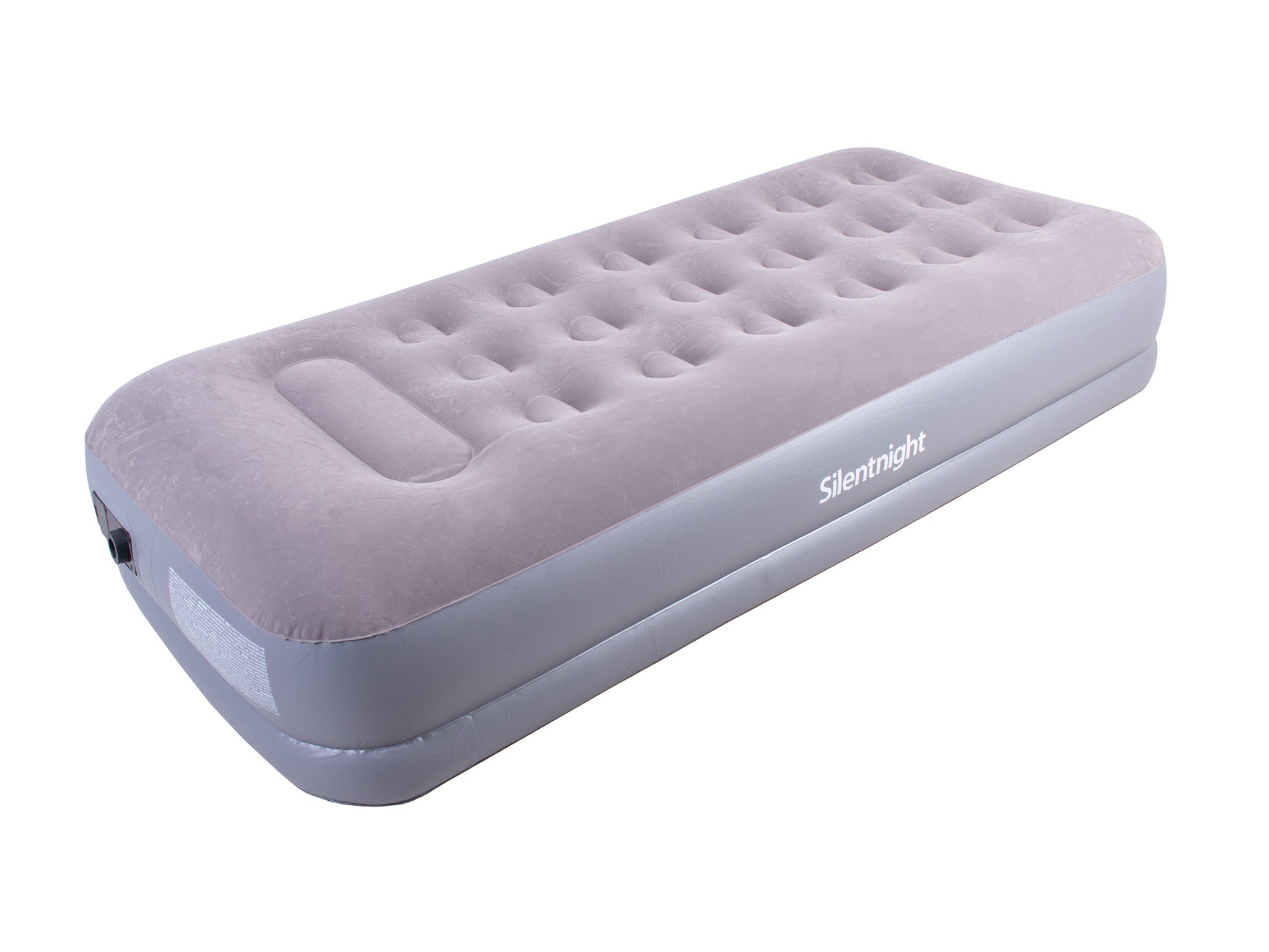 Basics Pillow Rest Single Size Premium Airbed with Built in Air Pump EU 