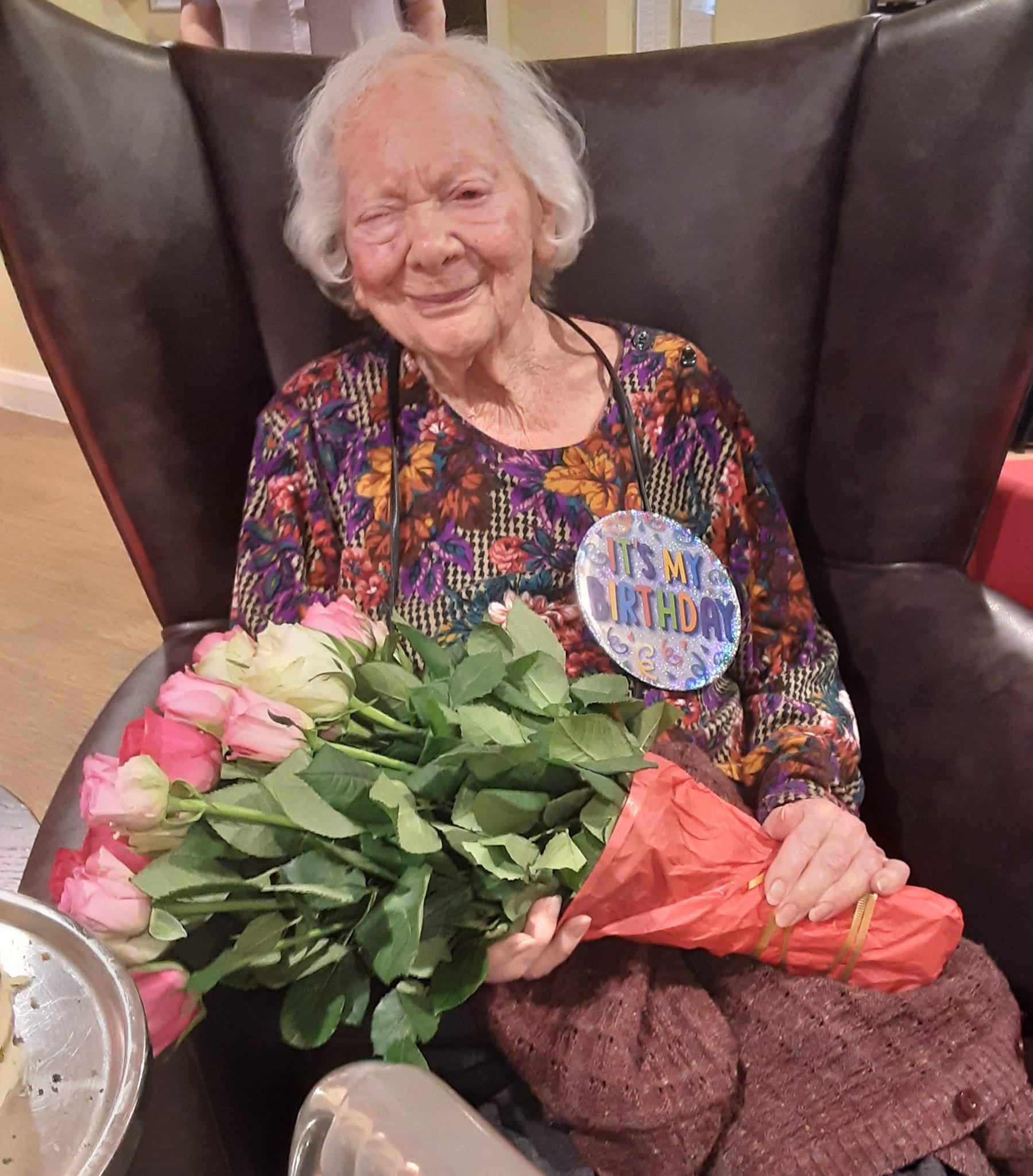 Beata Hulsen celebrates her 100th birthday at Skylark House (Skylark House)