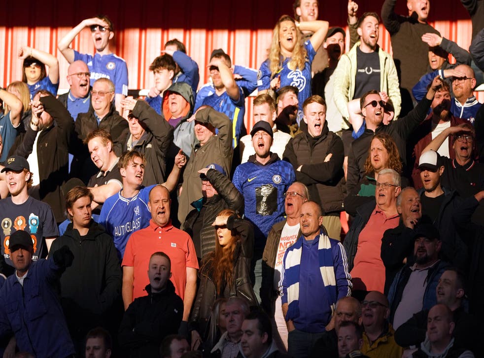 A few Chelsea fans were able to attend the quarter-final clash at Middlesbrough (Owen Humphreys/PA)