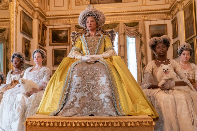 <p>Queen Charlotte, played by Golda Rosheuvel</p>