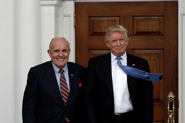 Donald Trump y Rudy Giuliani