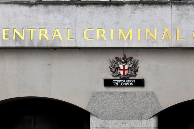 A sign at the Central Criminal Court in London, also referred to as the Old Bailey.