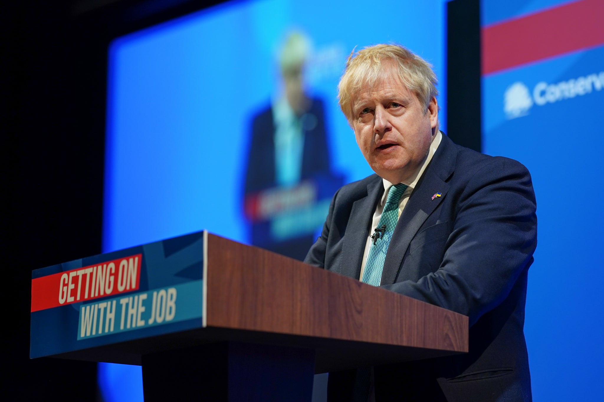 The prime minister delivers his keynote speech during the Conservative Party spring conference last week