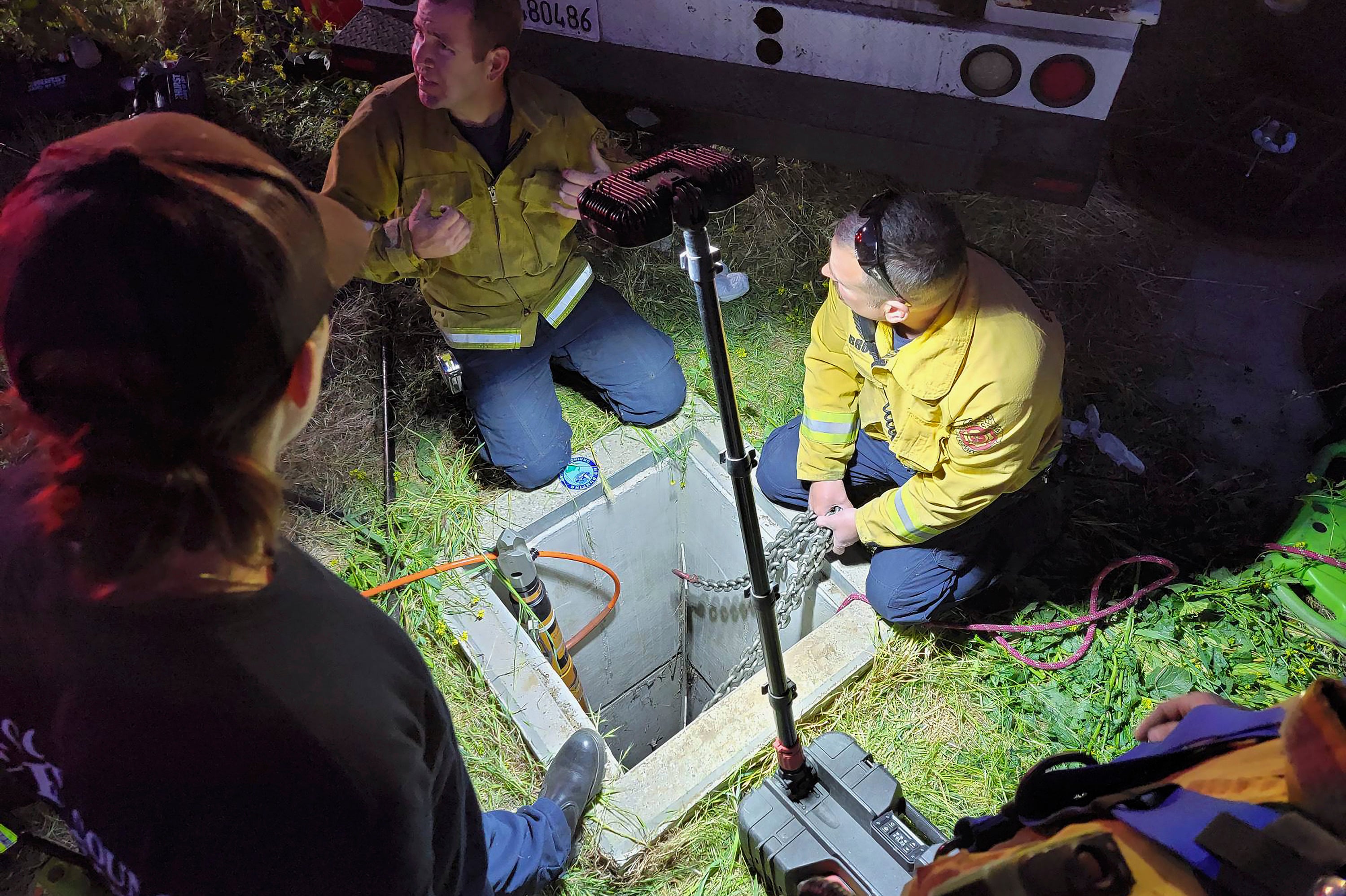 Storm Drain Man Rescued