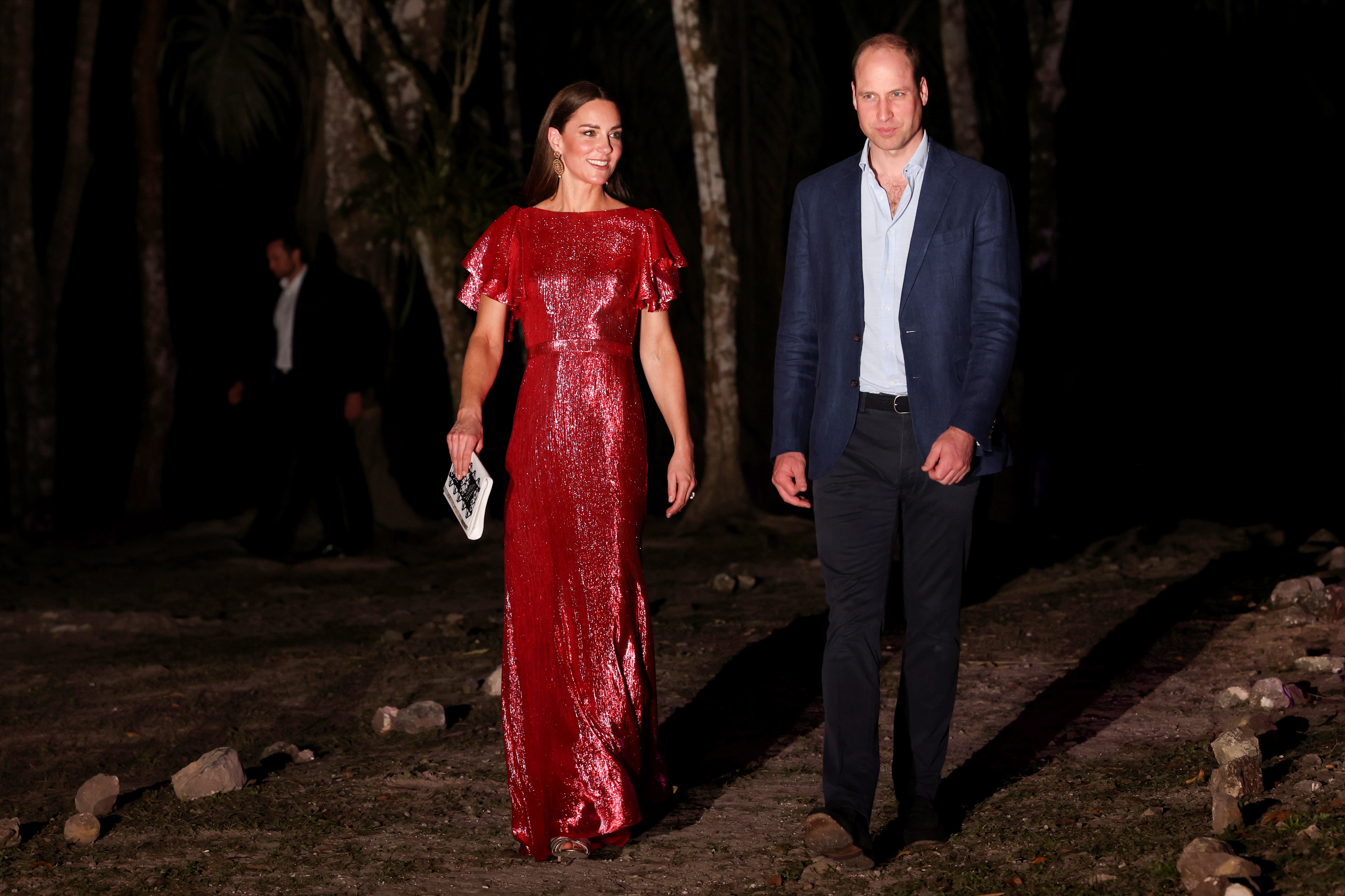 Prince William, Duke of Cambridge and Catherine, Duchess of Cambridge attend a special reception hosted by the Governor General of Belize
