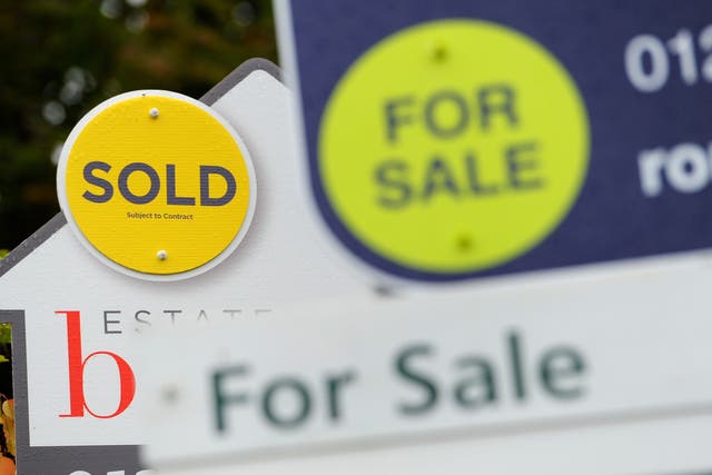 An estimated 112,240 transactions took place in February across the UK, according to HMRC figures (Andrew Matthews/PA)