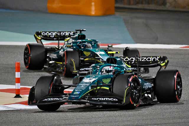 <p>Aston Martin had one of the slowest cars in Bahrain. </p>