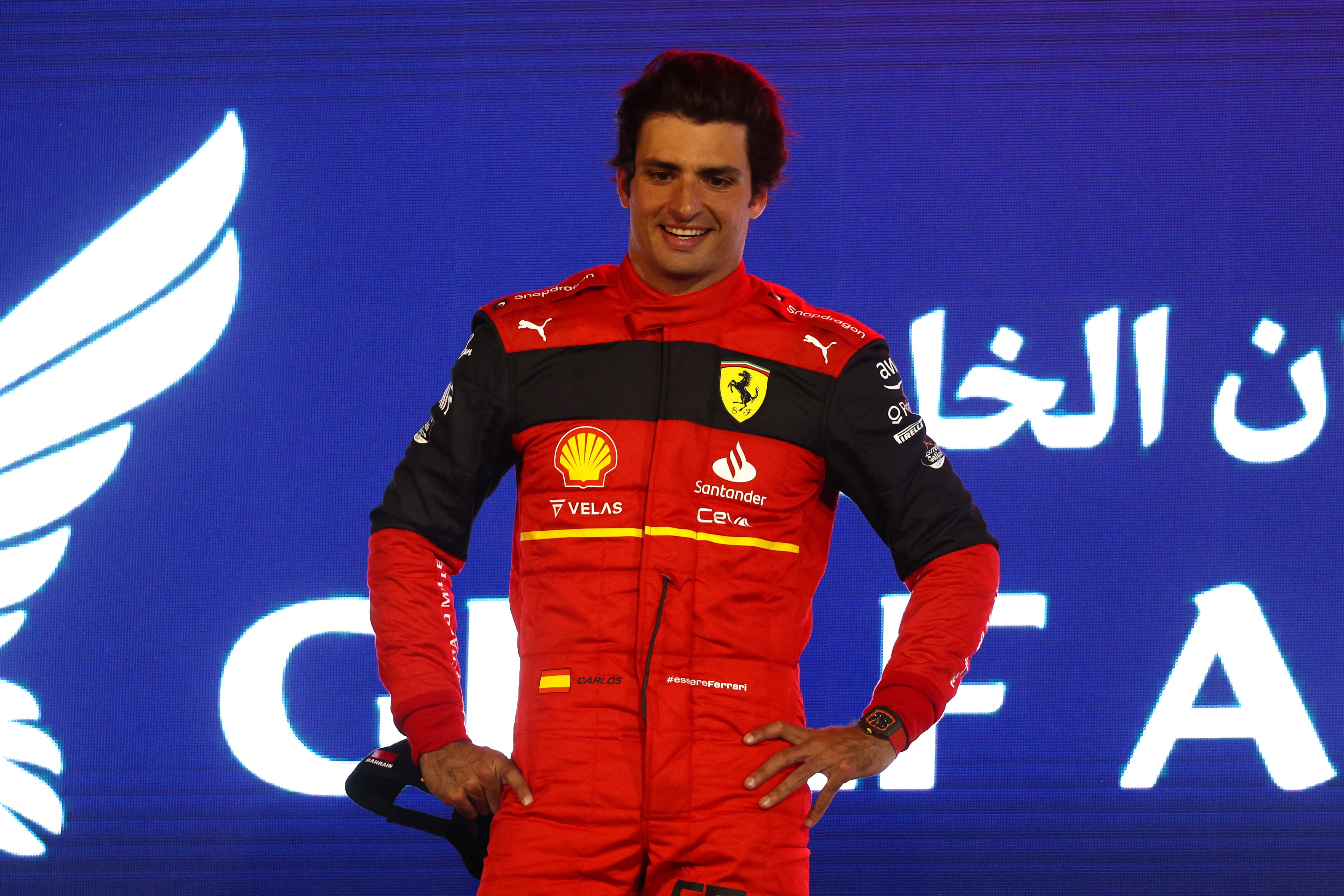 Carlos Sainz is in his second season at Ferrari