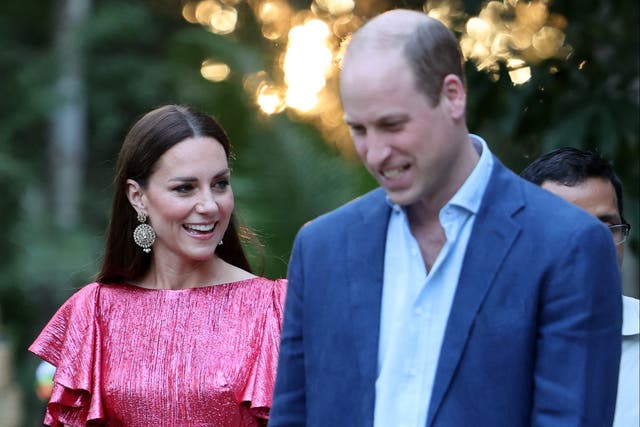 <p>The Duke and Duchess of Cambridge in Belize in March 2022</p>