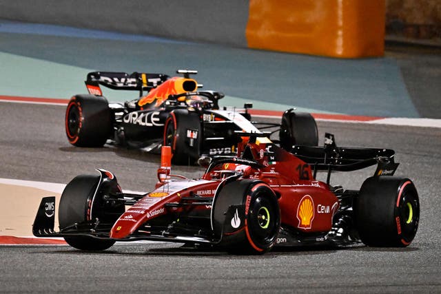 <p>Charles Leclerc won the Bahrain Grand prix after fending off Max Verstappen. </p>