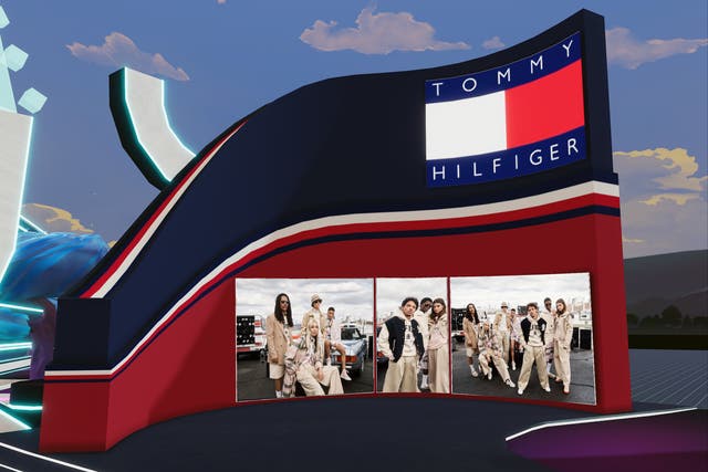 <p>Tommy Hilfiger’s runway show at Metaverse Fashion Week</p>