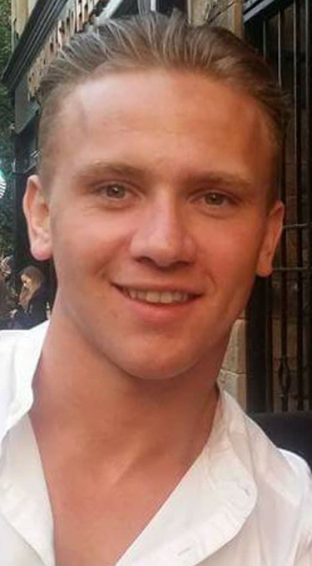 RAF gunner Corrie McKeague, who vanished on a night out in 2016, died after he went into a bin which was tipped into a waste lorry, an inquest has concluded (Suffolk Police/PA)