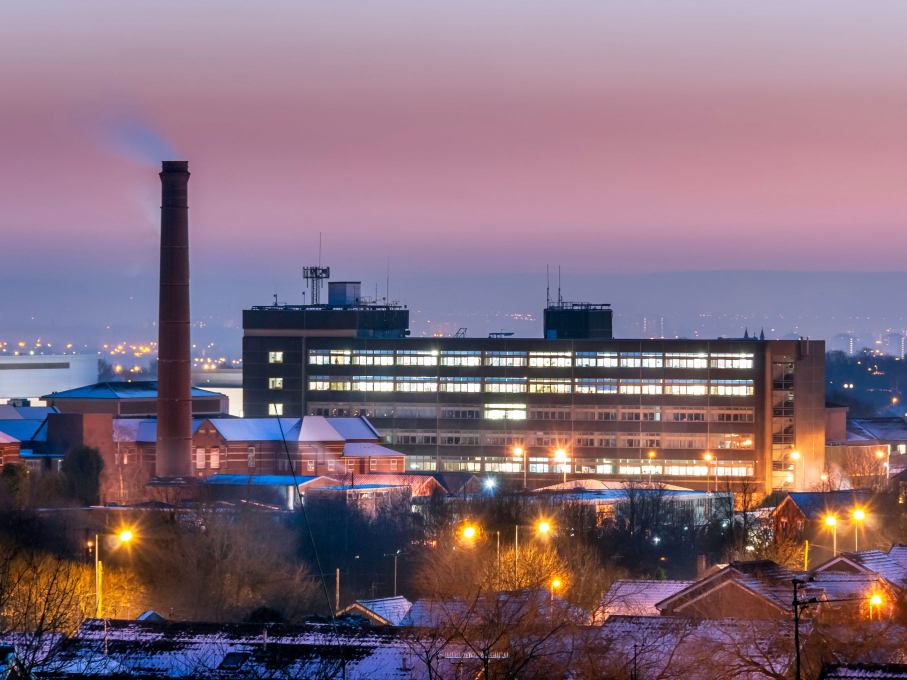 Tameside Hospital in Ashton-under-Lyne. The NHS must ‘urgently’ slash greenhouse gas emissions to hit targets, scientists warn