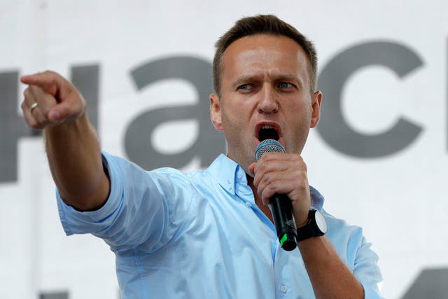 Russian opposition activist Alexei Navalny (Pavel Golovkin/PA)