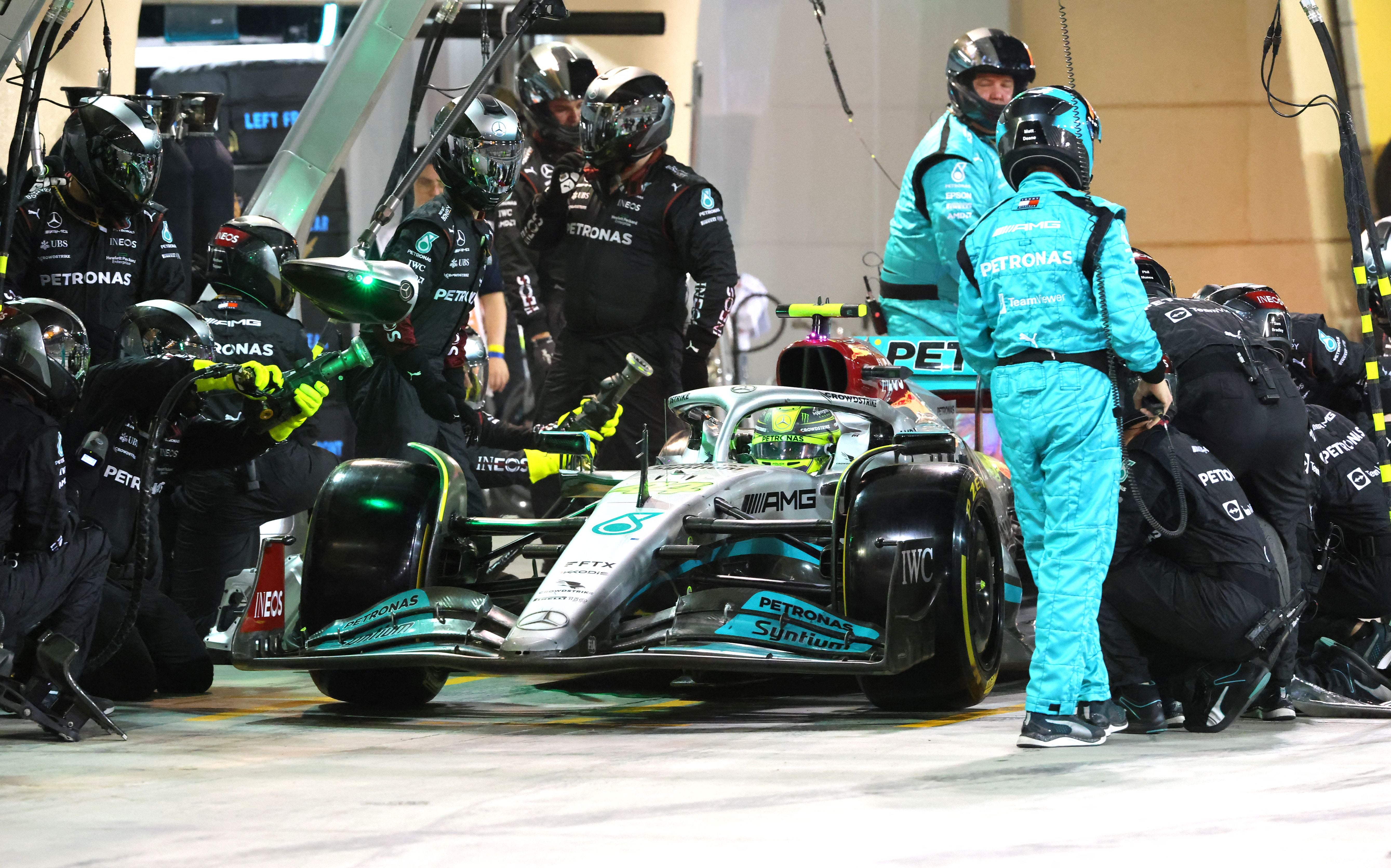 Mercedes struggled with their pit stops in Bahrain and Wolff has demanded improvement