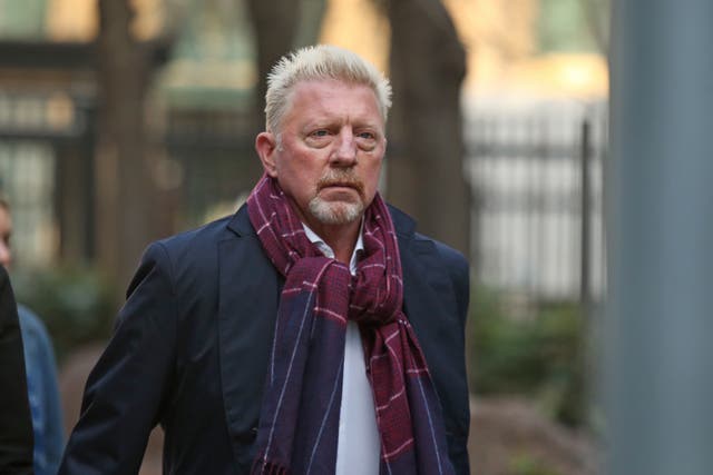 Boris Becker arriving at Southwark Crown Court (PA)