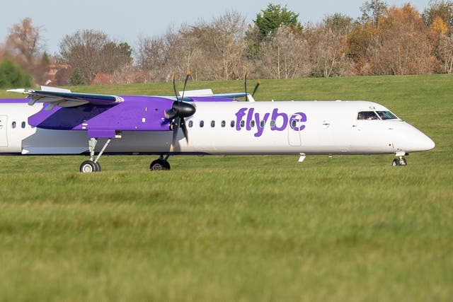 <p>Taking off: Flybe Dash 8 Q400 aircraft</p>