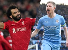 Premier League title run-in: who has the best fixtures – Manchester City or Liverpool?