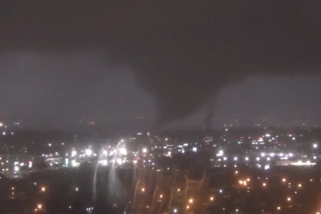<p>A tornado strikes New Orleans</p>
