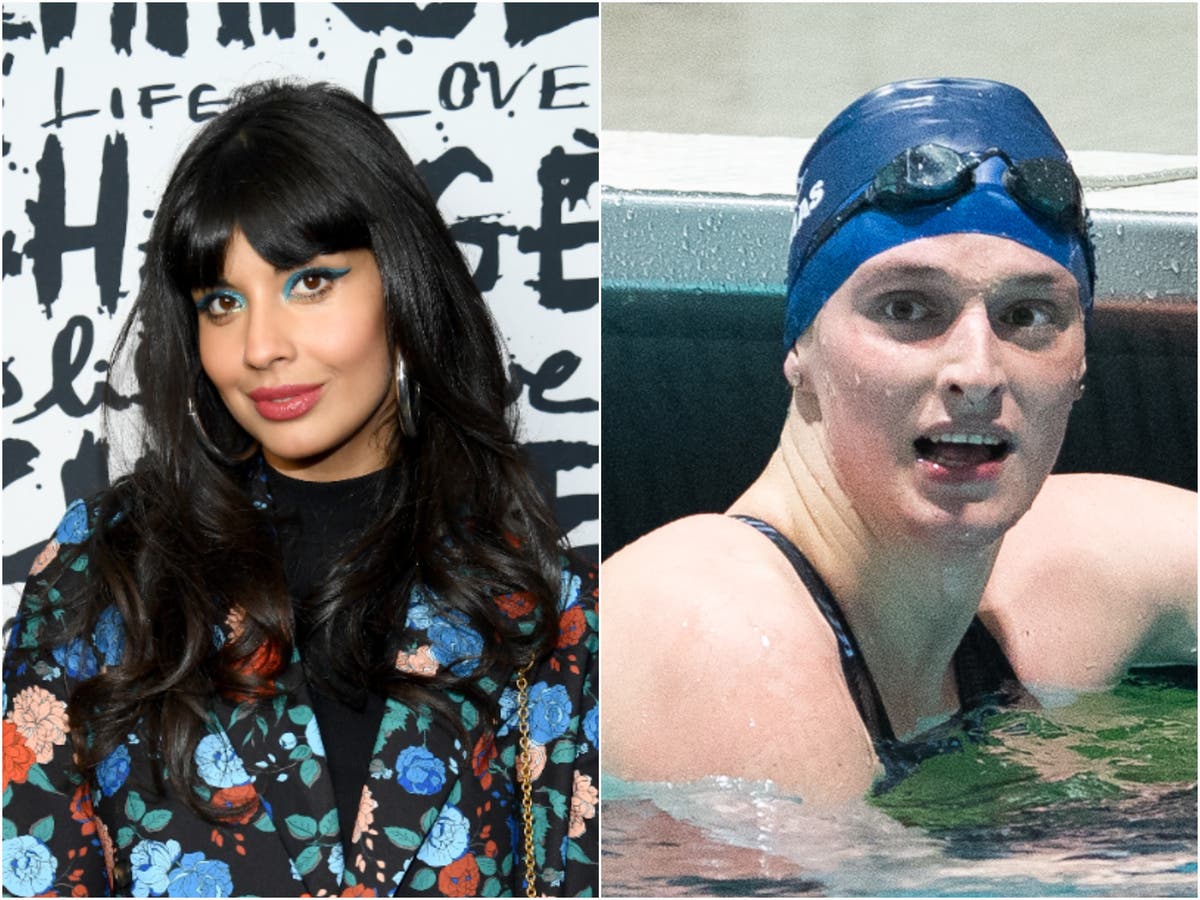 Jameela Jamil says debates about Lia Thomas are being used to ‘distract’ from strict abortion laws