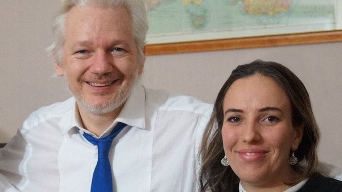 Julian Assange marrying fiancee Stella Moris in Belmarsh Prison during visiting hours today Julian Assange marrying fiancee Stella Moris in Belmarsh Prison during visiting hours today