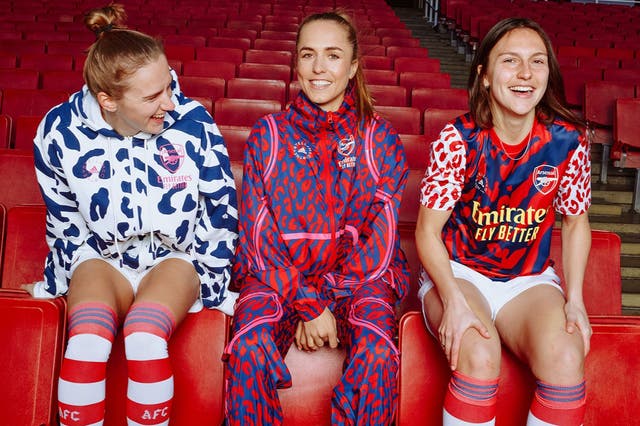 <p>Stella McCartney’s designs for Arsenal Women’s Football Club</p>