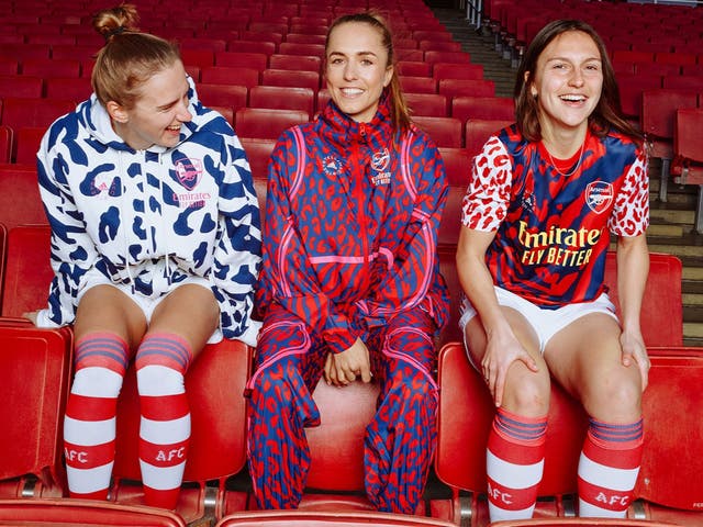 <p>Stella McCartney’s designs for Arsenal Women’s Football Club</p>