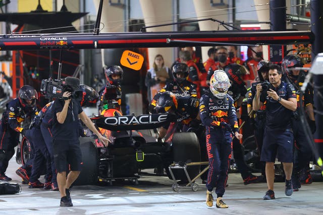 <p>Max Verstappen was forced to retire from the Bahrain Grand Prix </p>