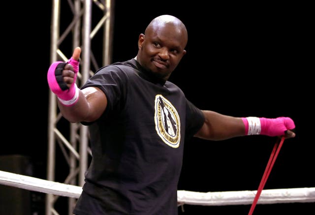 <p>Dillian Whyte is scheduled to fight Tyson Fury at Wembley Stadium in April</p>