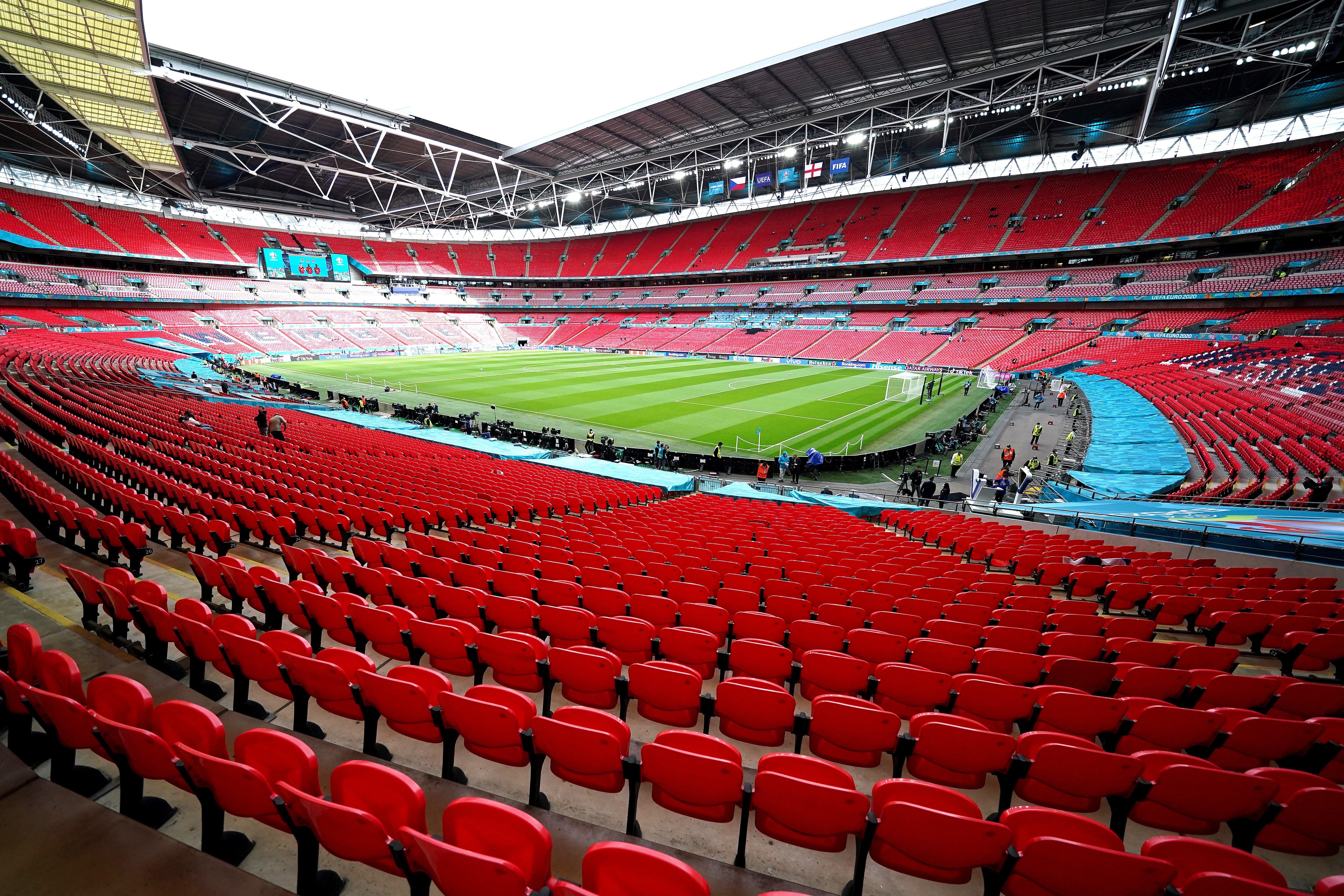 The UK and Ireland have bid to host Euro 2028 with Wembley, pictured, the obvious choice to host the final if the bid succeeds (Mike Egerton/PA)