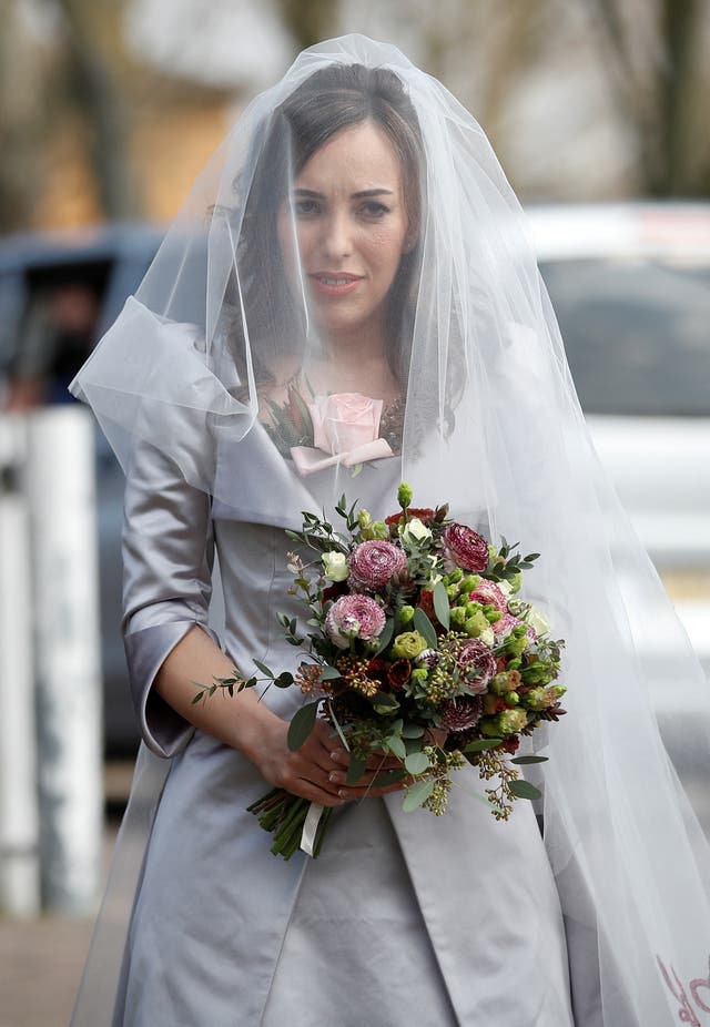 <p>Julian Assange married Stella Morris in Belmarsh prison today </p>