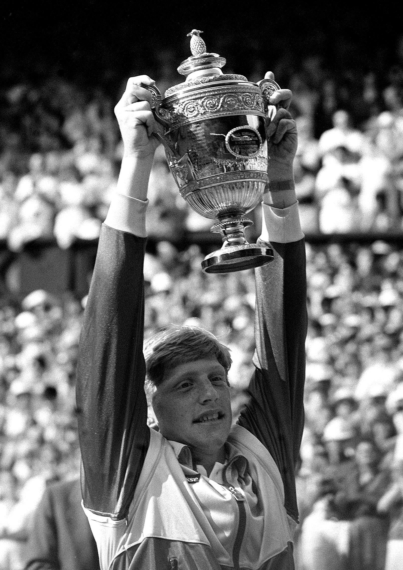 Boris Becker became the youngest ever Wimbledon men’s singles champion at the age of 17 in 1985 (PA)
