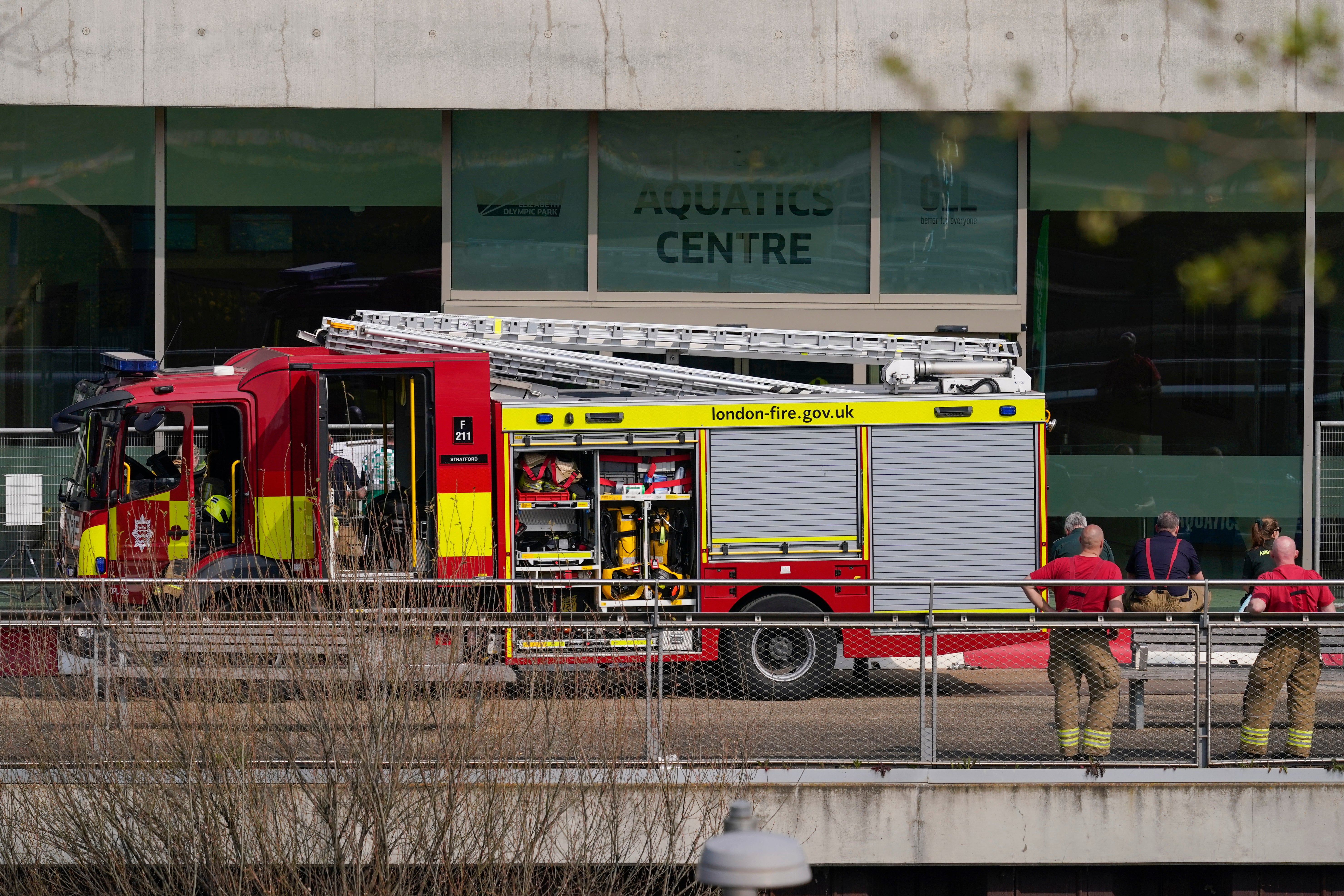 Britain Olympic Park Evacuation