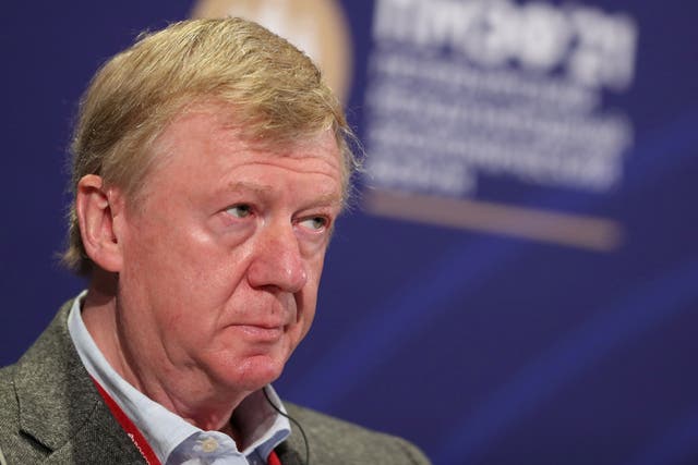 <p>Anatoly Chubais, 66, is thought to have left Russia</p>