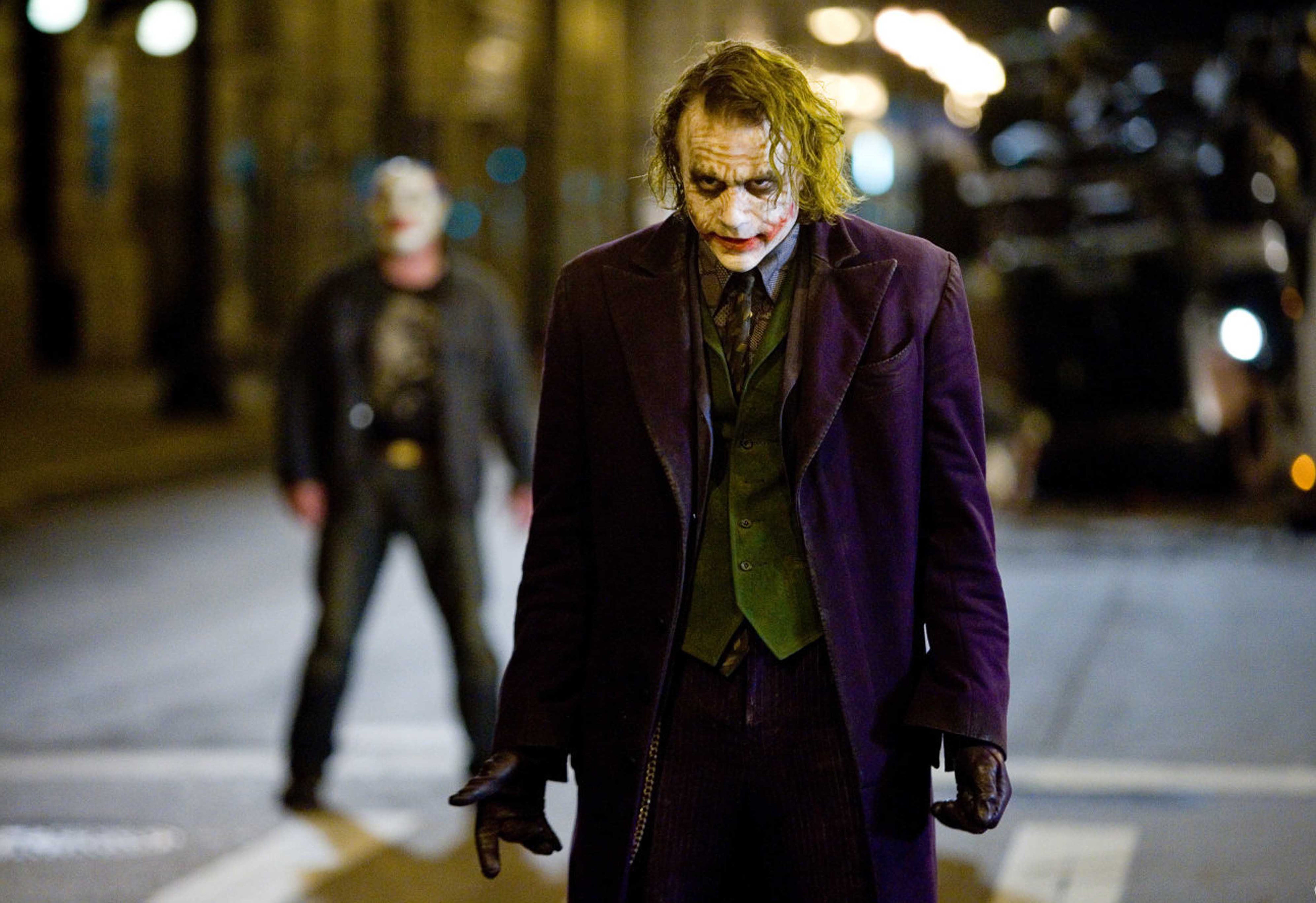 Ledger’s Joker provides a contrast with the showy psychopath that Jack Nicholson portrayed