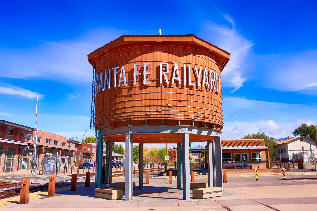 The Railyard art district of Santa Fe, New Mexico