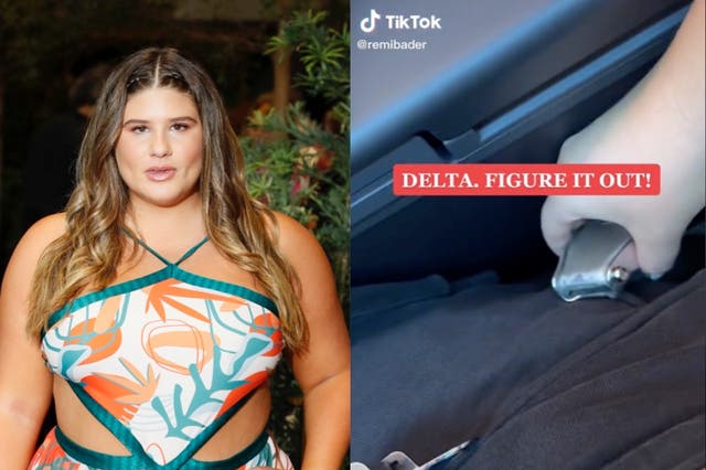 <p>Influencer calls out Delta over seatbelt sizes </p>
