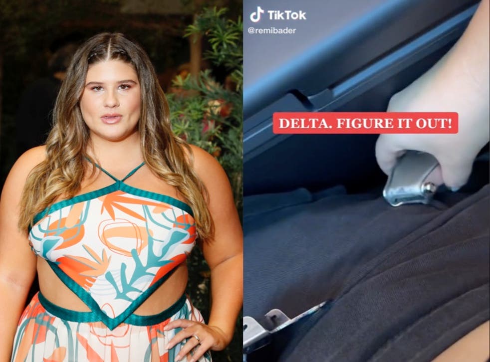 <p>Influencer calls out Delta over seatbelt sizes </p>