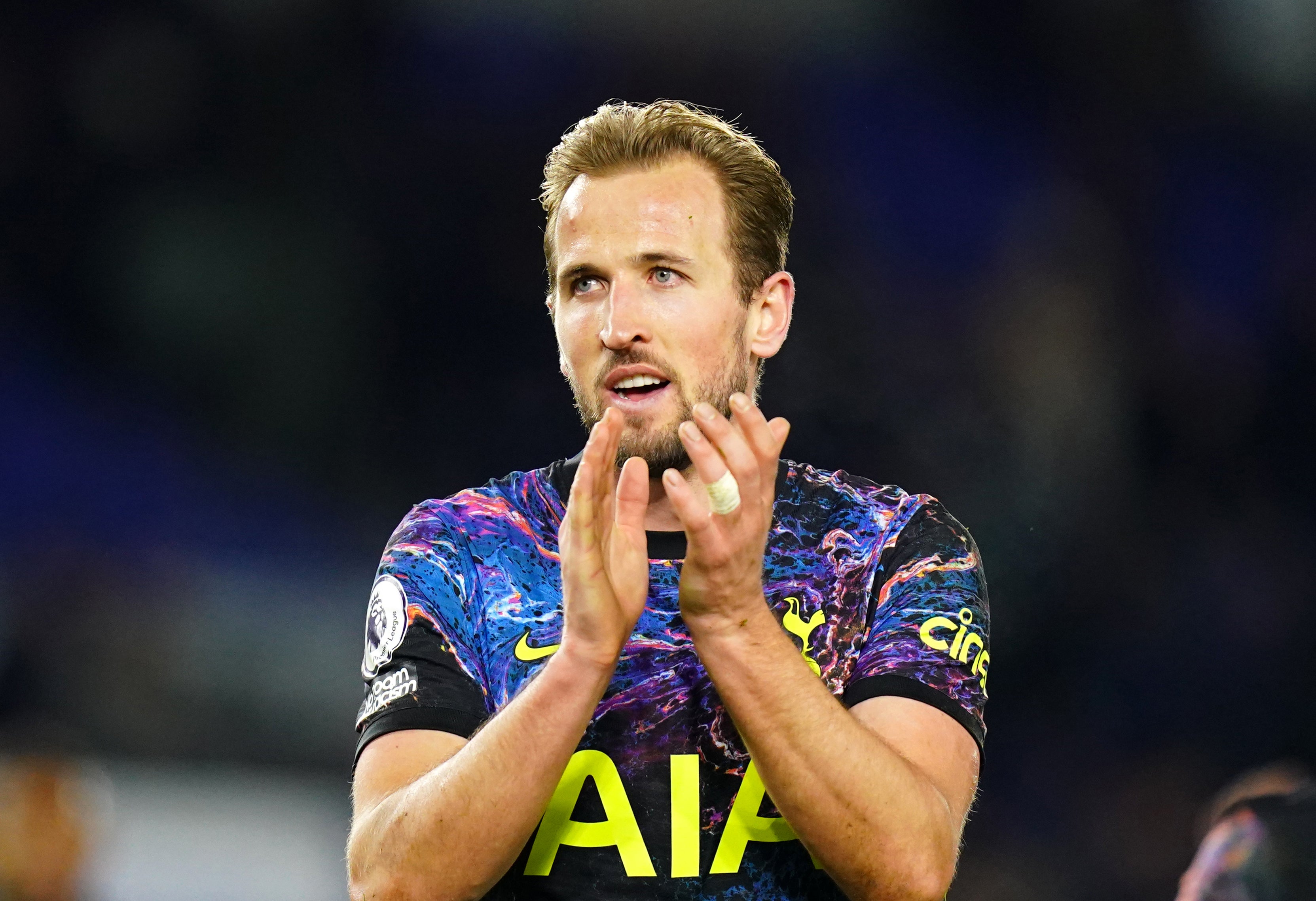 Harry Kane gave little away over his Tottenham future (Adam Davy/PA)