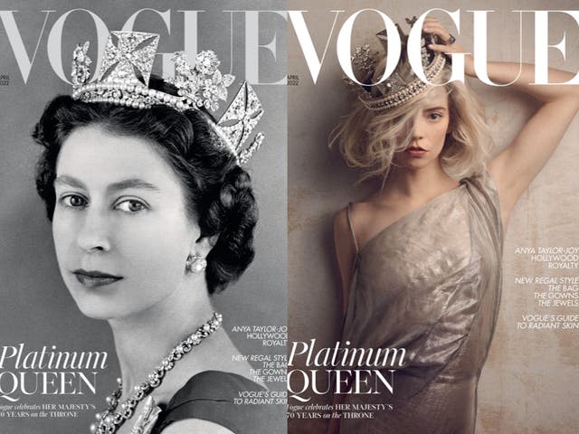 <p>Queen Elizabeth II appears on cover of Vogue for first time </p>