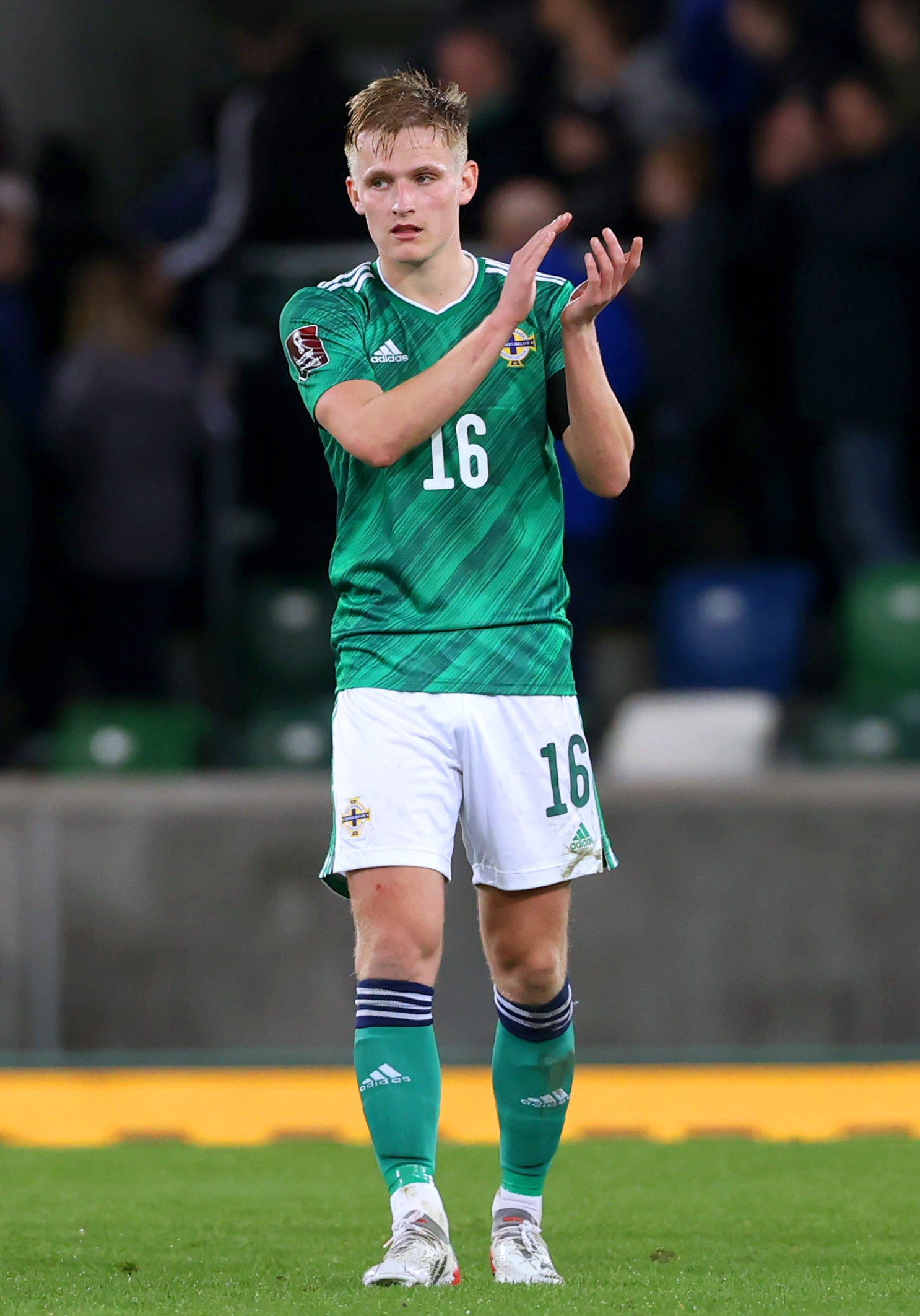 Ali McCann (pictured) wants to capitalise on opportunities to learn from Northern Ireland’s senior duo Steven Davis and Jonny Evans (Liam McBurney/PA)